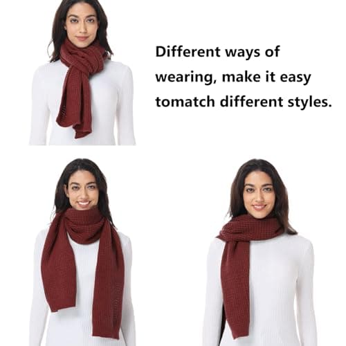 Thumbnail 6 de Loowoko Echarpe femme hiver, 180 x 30 cm