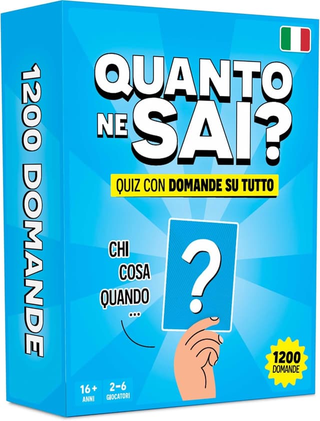 Detalle de Quanto ne sai? – Versione Italiana The World Game, gioco di trivia da tavolo per adulti e famiglie (1200 domande)