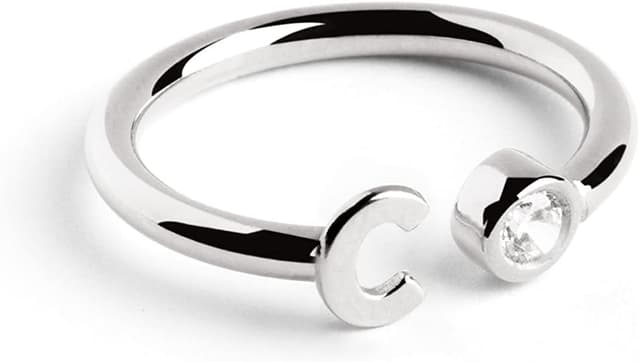 Thumbnail 5 de SINGULARU Anello personalizzato Letter Diamond 0,5 cm 💍