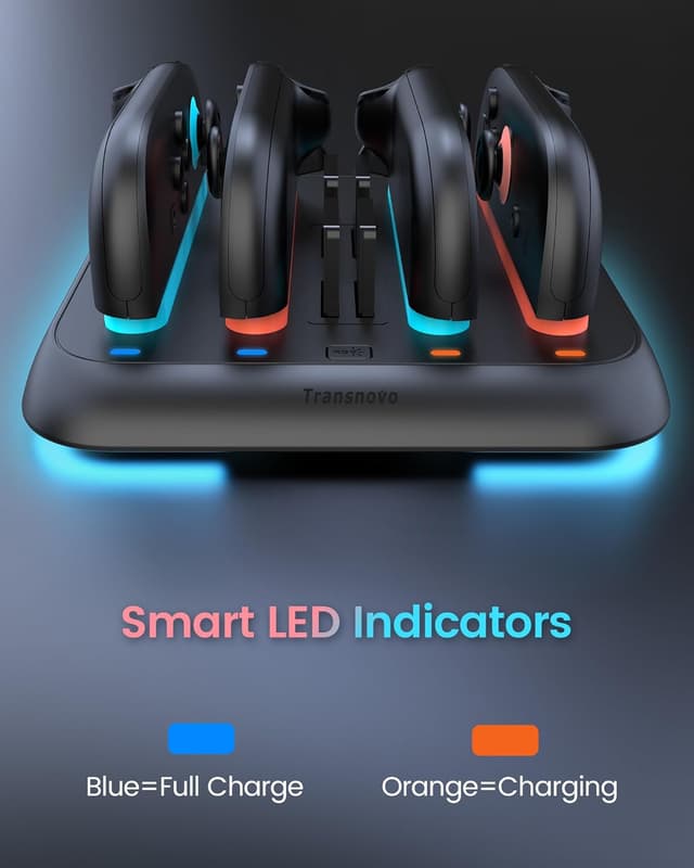 Detalle 2 de TRANSNOVO Ladestation für Nintendo Switch 2