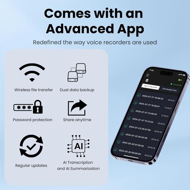 Thumbnail 2 de SOXOI Grabadora de Voz IA 64GB