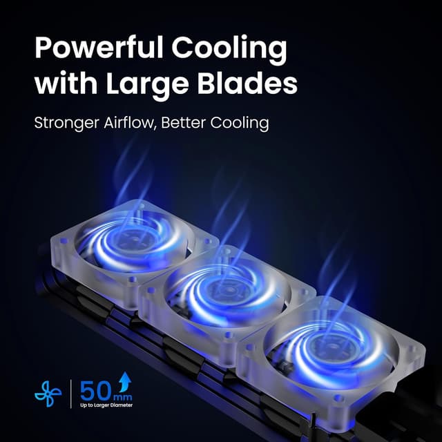 Detalle de KIWIHOME Kühllüfter für PS5 Pro (Disc & Digital) mit regelbarer Geschwindigkeit, Auto-Modus und USB 3.0-Port