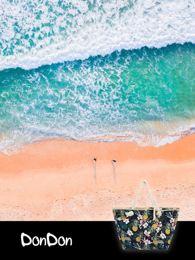 Detalle 2 de Strandtasche DonDon XXL Shopper 58 x 38 x 18