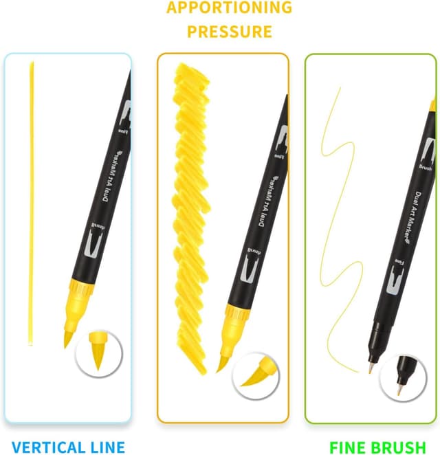 Thumbnail 2 de Jnyan Dual Brush Pinselmarker 24 Farben 🎨