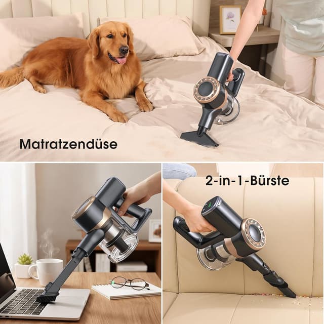 Thumbnail 4 de Lubluelu Akkustaubsauger kabellos 45kPa