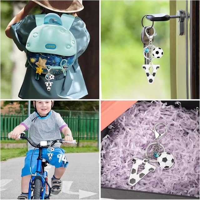 Thumbnail 4 de MWOOT Football Alphabet Keychain