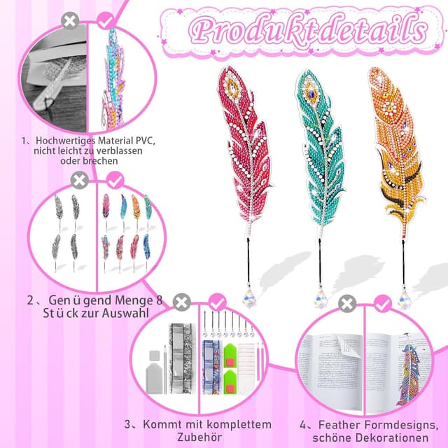 Detalle 2 de Diamond Painting Bastelset Kinder ab 6 Jahre