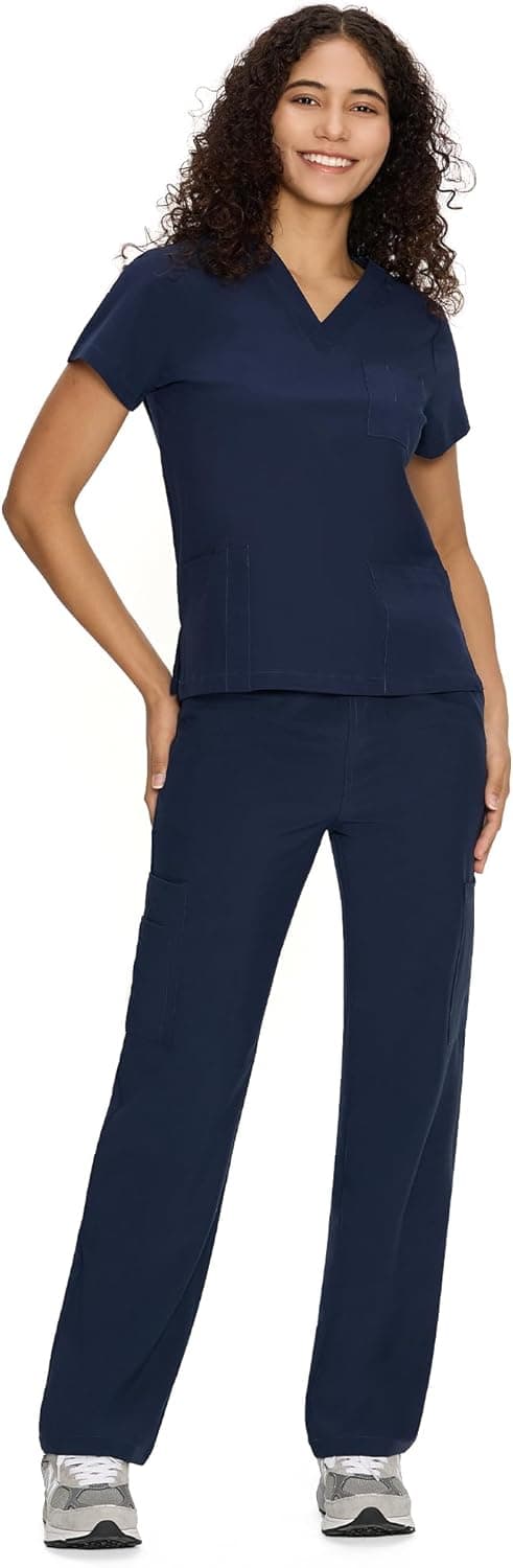 Detalle de COZYFIT Scrubs Set V-Neck 9 Pockets