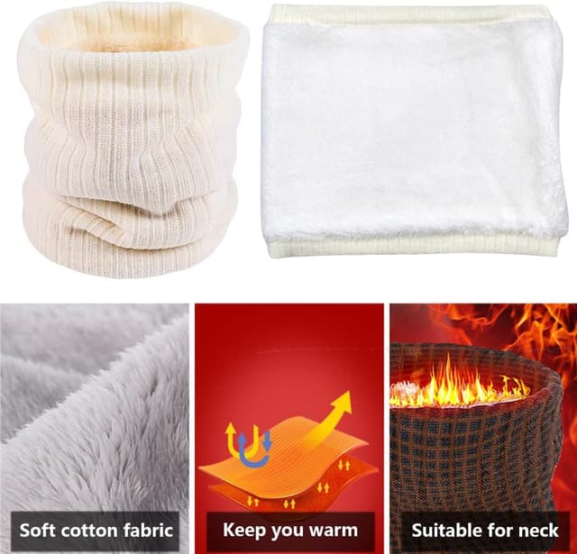 Detalle de ehsbuy Fleece Neck Warmer Snood
