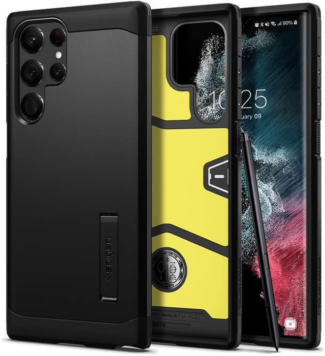Imagen de Spigen Tough Armor pour Samsung Galaxy S22 Ultra 5G – coque noire en OfertitasTOP