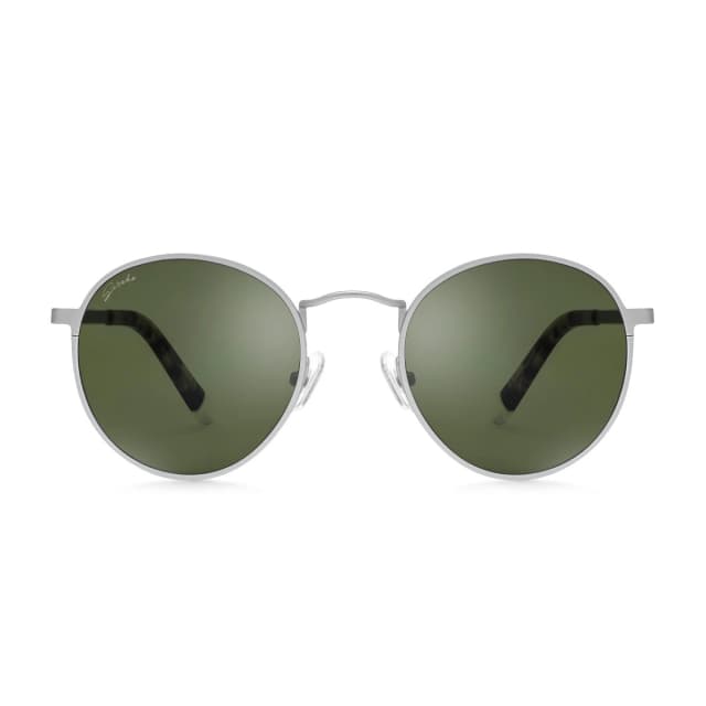 Detalle de Siroko Hyde Park — gafas de sol redondas de acetato