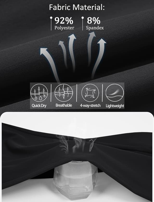 Detalle de MAGCOMSEN Men’s lightweight tracksuit bottoms with zip pockets for walking & hiking