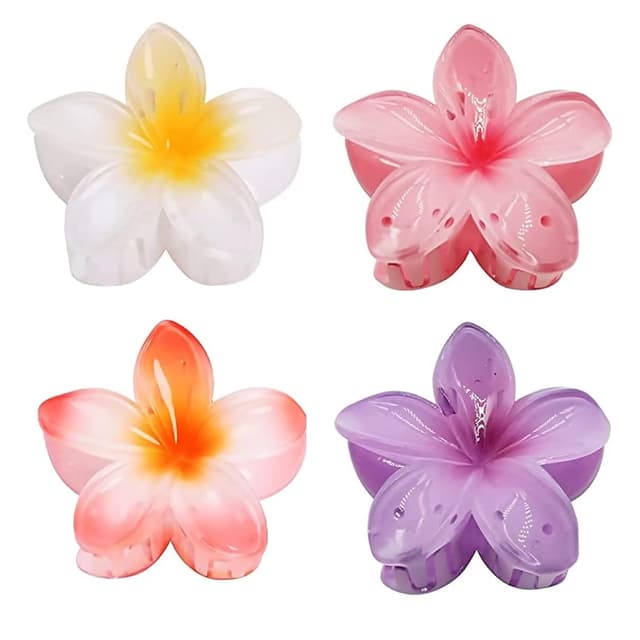 Thumbnail 6 de GQLV Flower Hair Claw Clips 4PCS