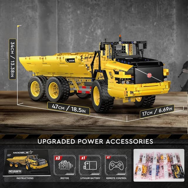 Thumbnail 6 de Mould King 17010 Dumper articulé 6x6 1888 pièces