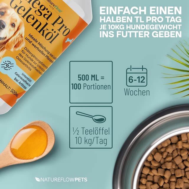 Thumbnail 6 de Omega Pro Gelenköl Mix 24% Omega‑3 für Hunde