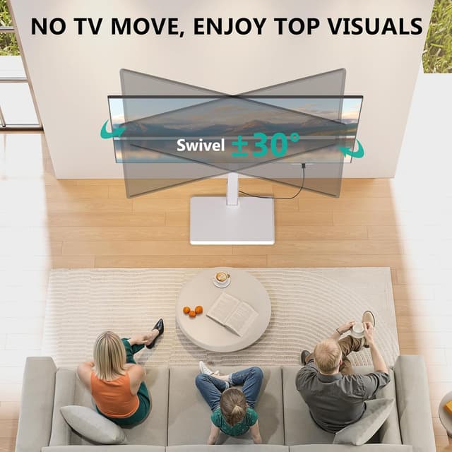 Thumbnail 5 de WALI TVDVD-7PW Floor TV Stand 110 lbs