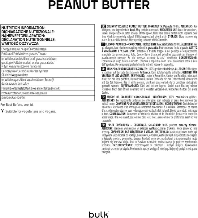 Thumbnail 1 de Bulk Beurre de CacahuĂšte croustillant 1 kg đ„