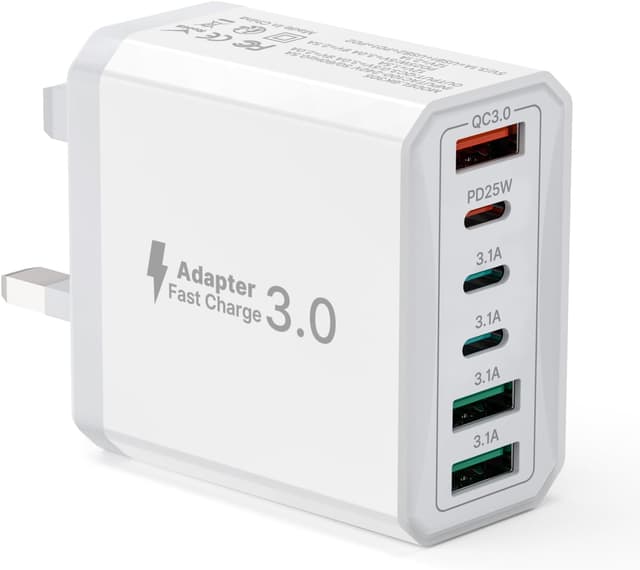 Detalle de USB C Plug 6‑Port 40W Multi USB Charger