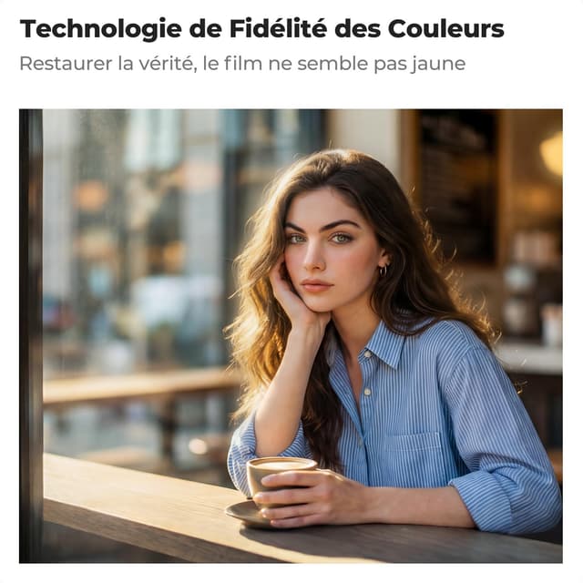 Detalle de K&F CONCEPT Filtre 77 mm CPL + Black Diffusion 1/4 2-en-1 True Color (réflectivité très faible)