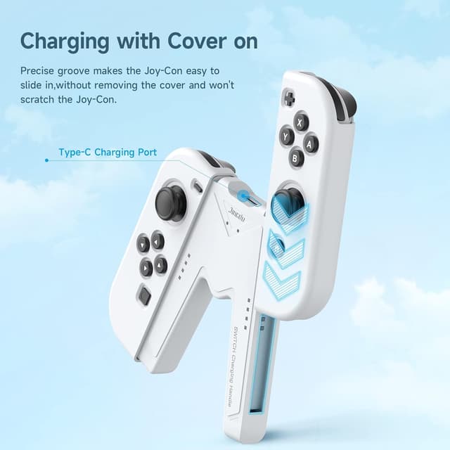 Detalle 2 de JINGDU Ladegriff für Switch Joy-Con USB-C
