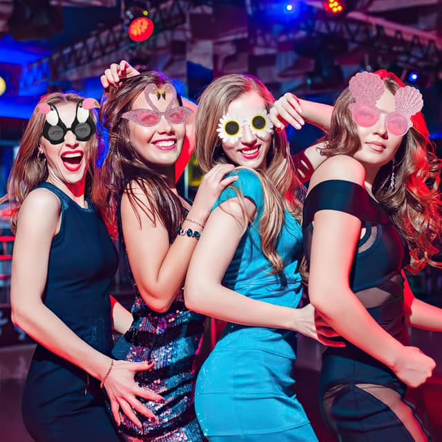 Detalle 2 de XiLayNeen 9 Paar Party-Sonnenbrillen-Set für Party, Festival & Fotos