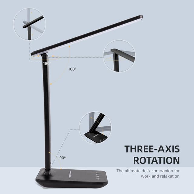 Detalle 2 de Carehabi lámpara de escritorio 5 modos