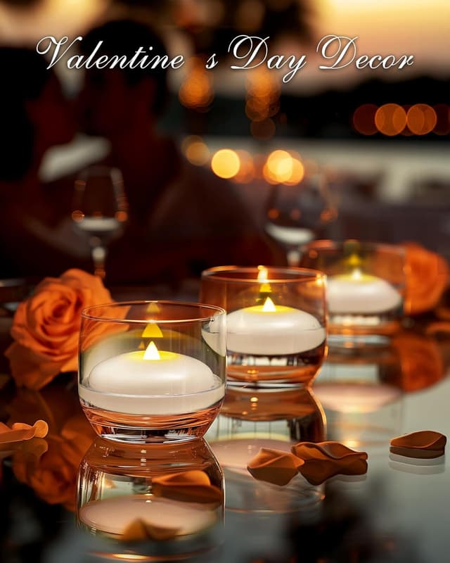 Detalle 1 de Homemory 24 Pack flameless floating LED candles