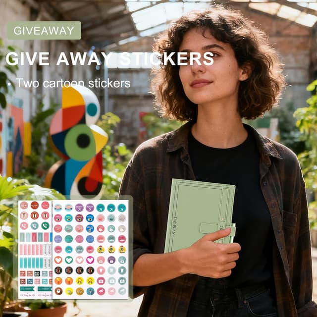 Thumbnail 1 de 2026 Diary A5 Page a Day Planner