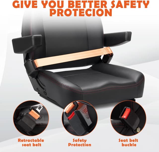 Thumbnail 5 de SEATIN Universal Forklift Seat 6" Slide