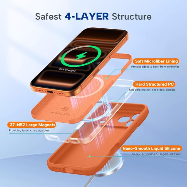 Thumbnail 3 de Miracase iPhone 17 Pro Max silicone case 3.0mm