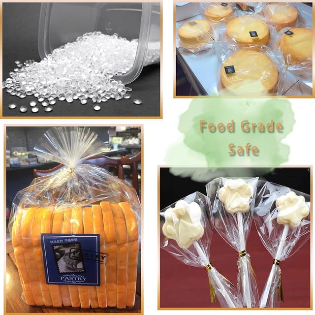 Detalle de Clear cellophane wrap 40cm roll 30m