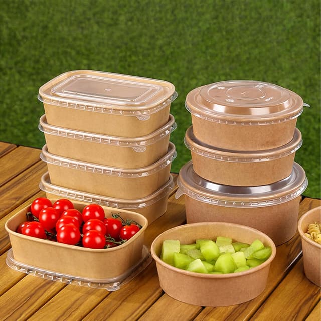 Thumbnail 6 de DI QIU REN 29oz Disposable Kraft Paper Bowls