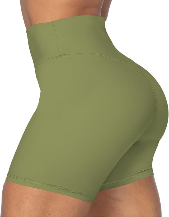 Detalle de Sunzel No Front Seam High Waist Biker Shorts for Women (Squat Proof Yoga & Workout Bike Shorts)