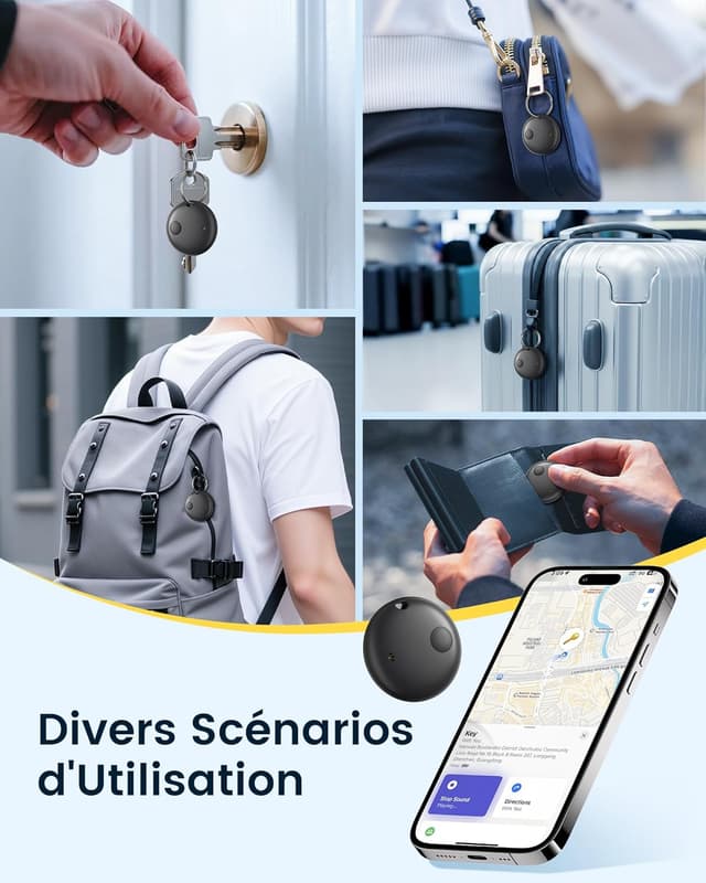 Thumbnail 5 de KUKIHO Traceur Tag d’Objets Bluetooth 36m