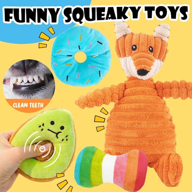 Thumbnail 2 de Speedy Panther 10 Pack Luxury Dog Toys