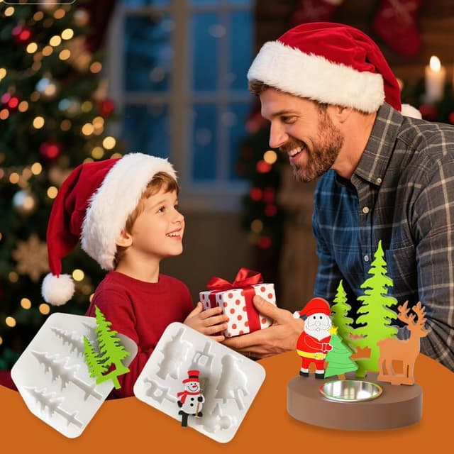 Thumbnail 6 de OneNine Silikonformen Gießformen 3er Set Kerzenhalter