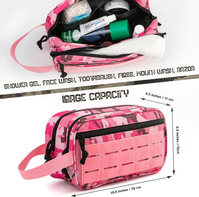 Detalle 2 de QT&QY Trousse toilette tactique 26×11×15 cm