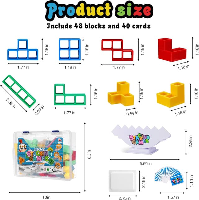 Thumbnail 5 de Anpole Tetra Tower 48 PCS stacking game