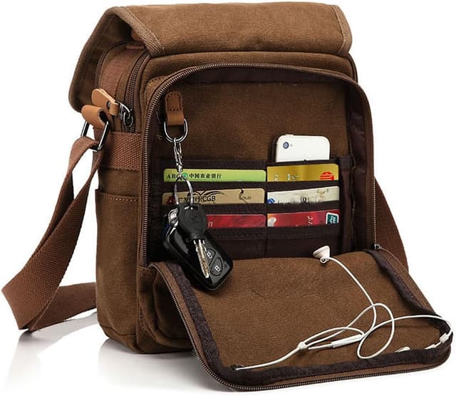 Detalle de CHEREEKI canvas shoulder bag for 10 inch