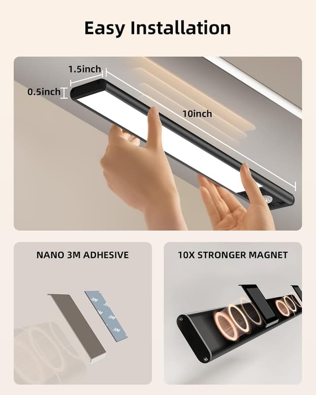 Detalle de EZVALO under cabinet lights 62 LED 2 pack