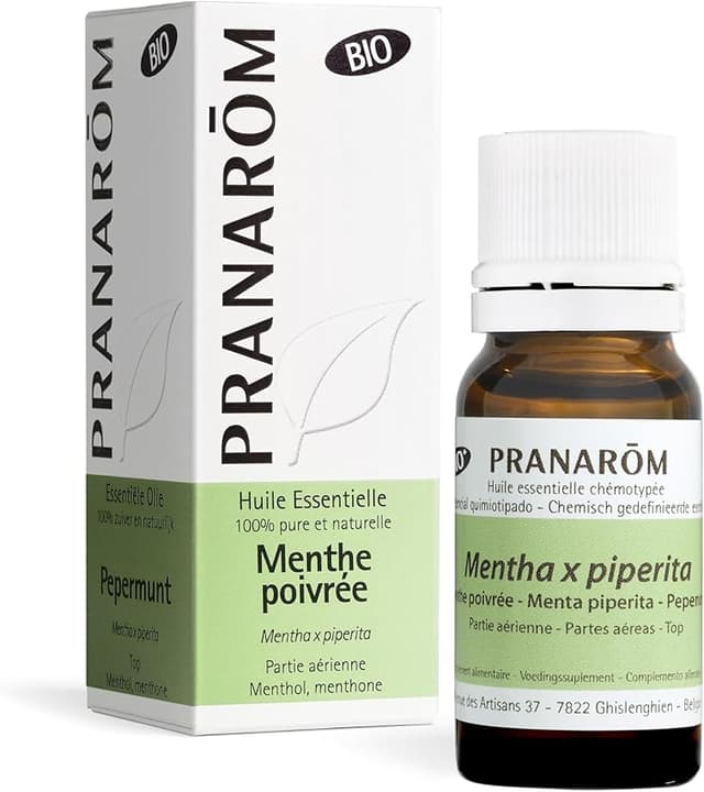 Detalle de PRANAROM Menta - Aceite Esencial Digestión y Tonificación 🌱 10ml