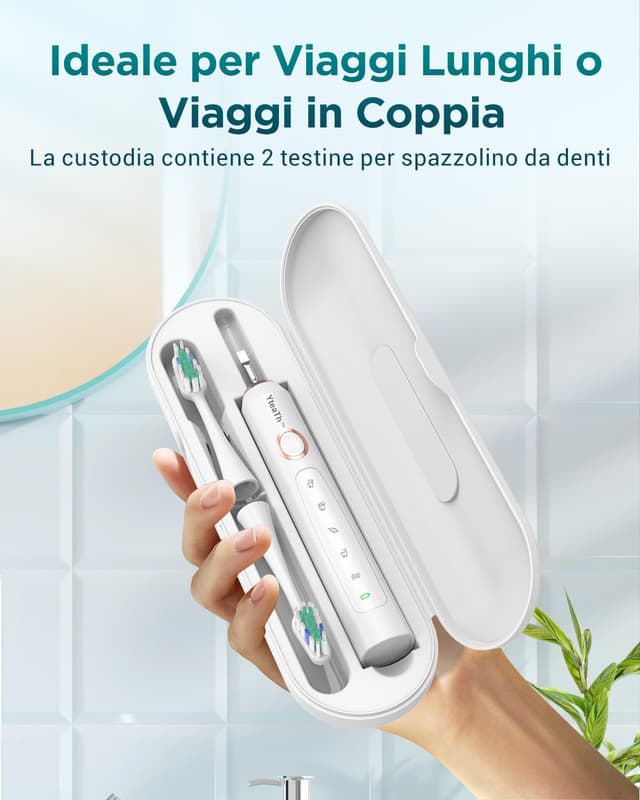 Thumbnail 5 de Spazzolino elettrico sonico sbiancante 5 modalità con 8 testine