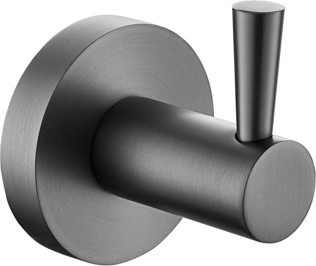 Detalle de Bristan Round Hook in Gun Metal Grey (solid brass) – 55mm x 48mm