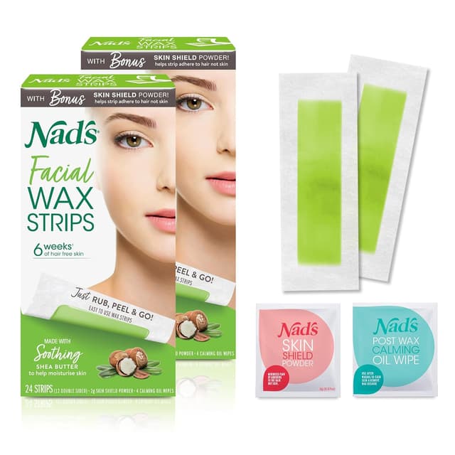 Imagen de Nad's Facial Wax Strips 48 Count 💄 en OfertitasTOP