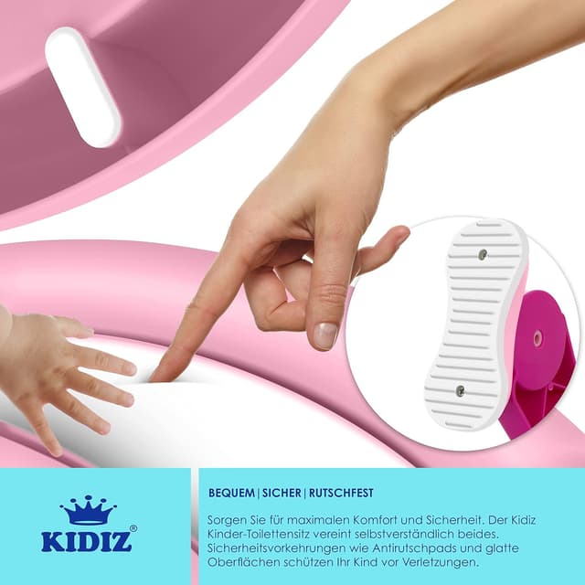 Thumbnail 4 de KIDIZ® Kinder-Toilettensitz Pink mit Treppe