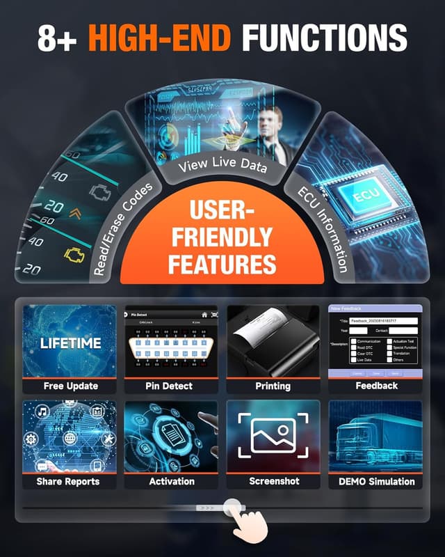 Thumbnail 6 de ANCEL HD3400 Pro Truck Scanner 1️⃣