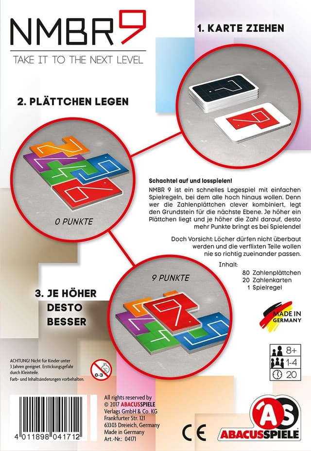 Thumbnail 1 de Abacusspiele 04171 NMBR 9 jeu éducatif