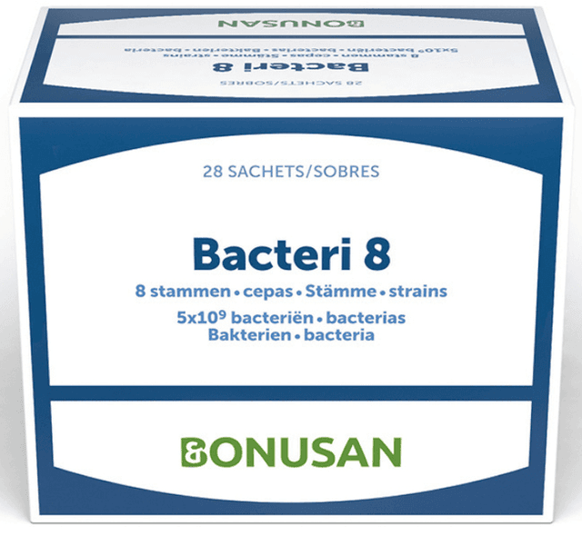 Detalle de Bonusan Bacteri 8: 28 Sobres de Probióticos