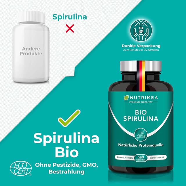 Thumbnail 2 de Spirulina BIO Presslinge 540 Tabletten 🍀