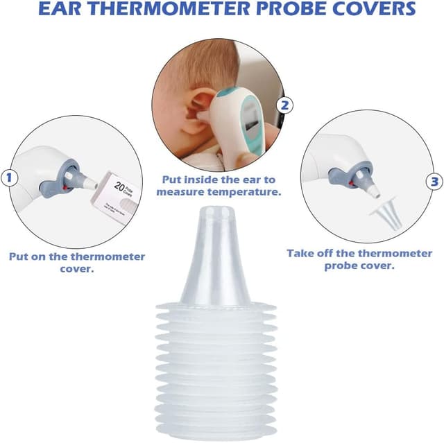 Detalle 2 de 200Pcs Ear Thermometer Probe Covers Pack of 200